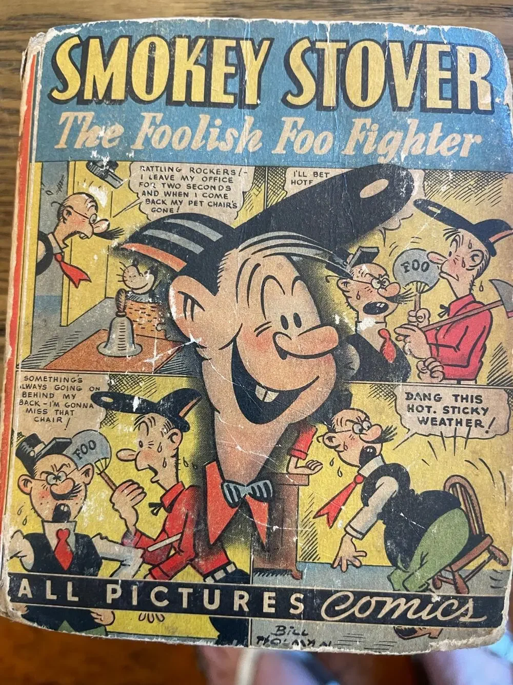 1945 Smokey Stover The Foolish Foo Fighter Bill Holman Whitman Comic Book
